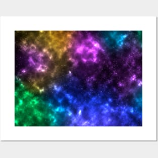 Digital colorful Galaxy ART Posters and Art